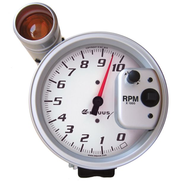 5in Dia Tachometer 10K RPM w/Ext Shift-Lite EQUUS E5080