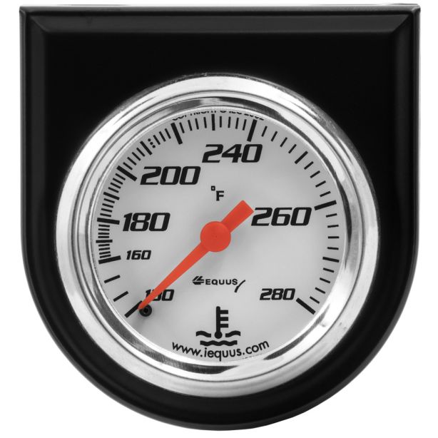 2.0 Dia Water Temp Gauge w/Black Panel EQUUS E5242