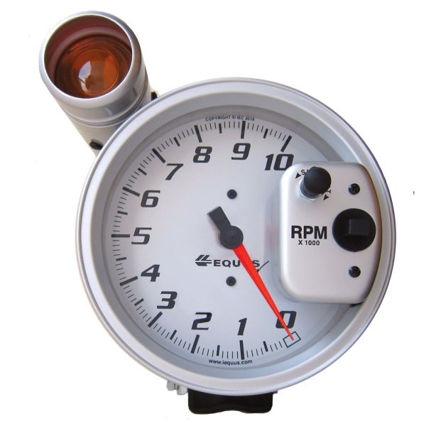 5in Dia Tachometer 10K RPM w/Ext Shift-Lite EQUUS E6081S