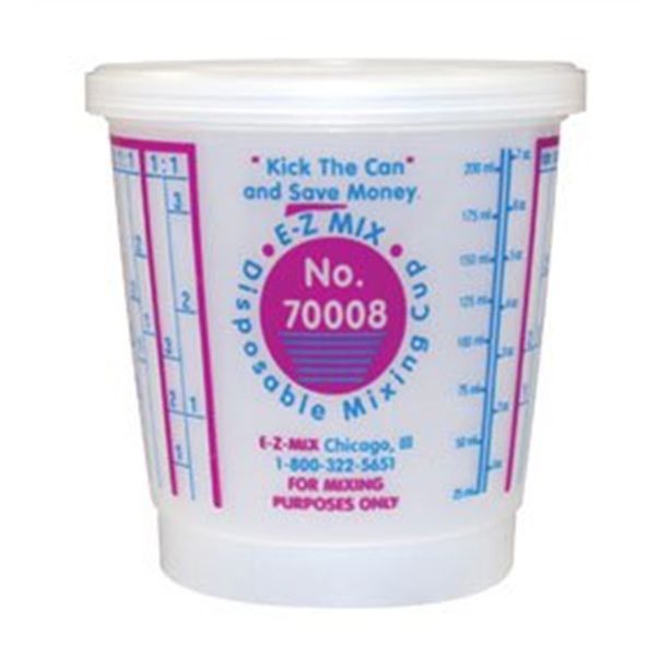 1/2 PINT DISPOSABLE MIXING CUPS 100/BOX E-Z Mix 70008