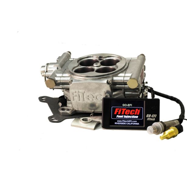 Go EFI 4 600hp Basic Kit Bright Tumble Finish FiTECH FUEL INJECTION 30001