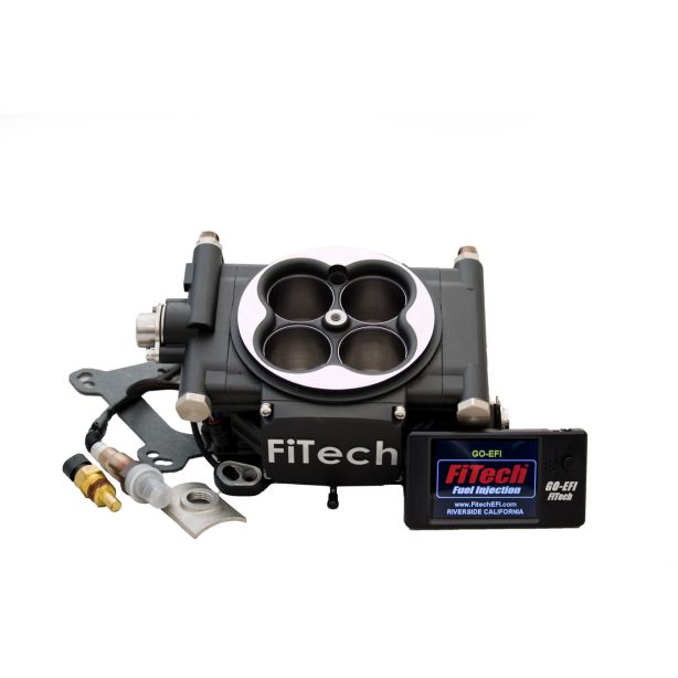 Go EFI 4 600hp Basic Kit Matte Black FiTECH FUEL INJECTION 30002