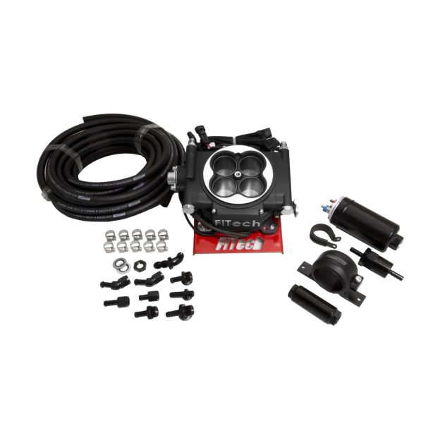 Go EFI 4 Master Kit System Black Finish FiTECH FUEL INJECTION 31002
