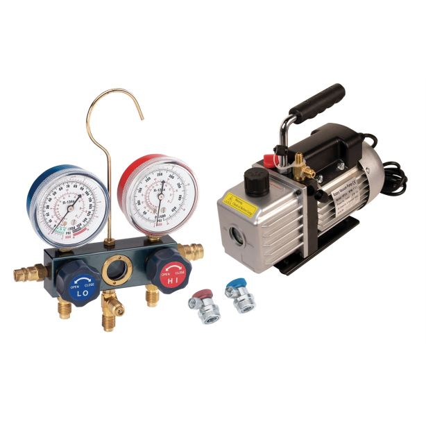 Vacuum Pump and Gauge Set FJC, Inc. KIT6M