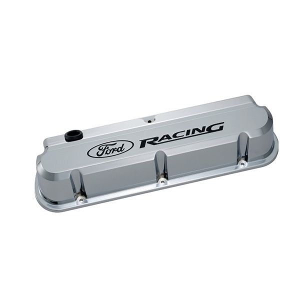 FORD 302-139 Slant Edge Valve Cover Set w/Ford Racing Logo