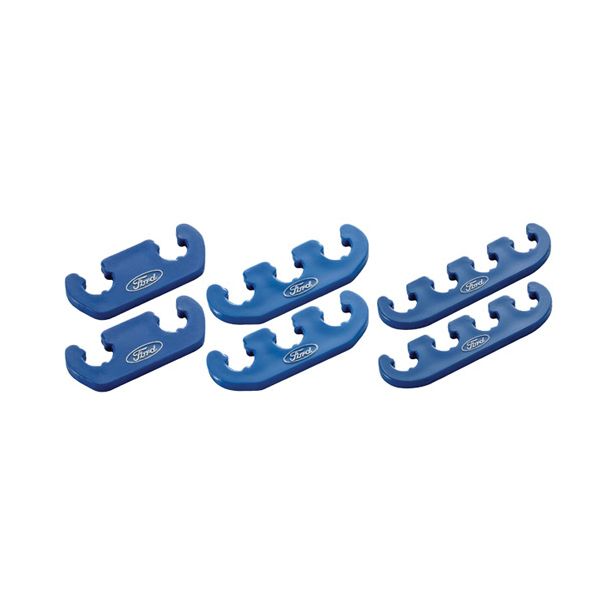 FORD 302-637 Spark Plug Wire Dividers 6pk Blue Plastic