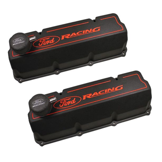 351C Aluminum Valve Cover Set - Black Finish FORD M-6582-Z351B