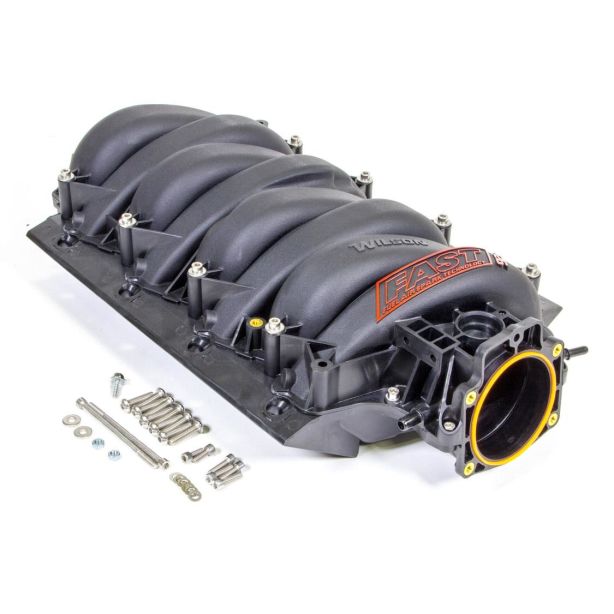 GM LS Intake Manifold - LSXR 92mm Black FAST ELECTRONICS 54039B