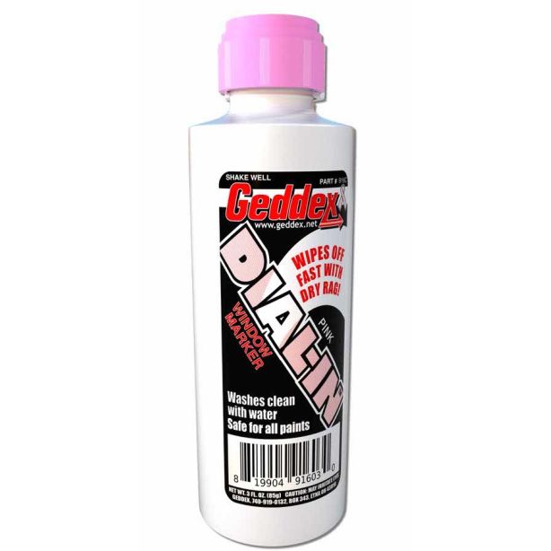 Dial-In Window Marker Pink 3oz Bottle GEDDEX 916C