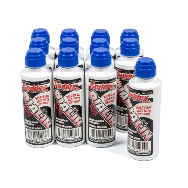 Dial-In Window Marker Blue Case 12x3oz Bottle GEDDEX 916D12