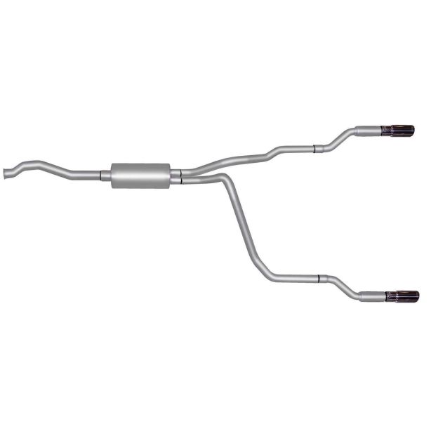 Cat-Back Dual Split Exha ust System  Aluminized GIBSON EXHAUST 9508