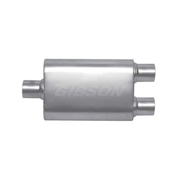 MWA 3.0in Center/2.5in D ual Oval Muffler GIBSON EXHAUST BM0109