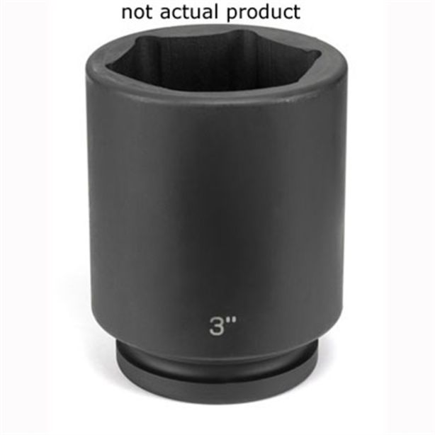 SOC 1-11/16 1"D IMP 6PT DP BLK Grey Pneumatic 4054D