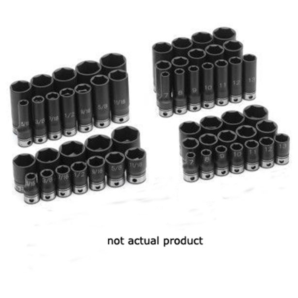 3/8" Drive x 15mm Deep Duo-Socket - 6 Point Grey Pneumatic 81015MD