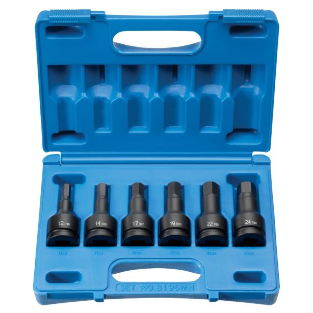3/4"DR 6PC HEX Grey Pneumatic 8196MH