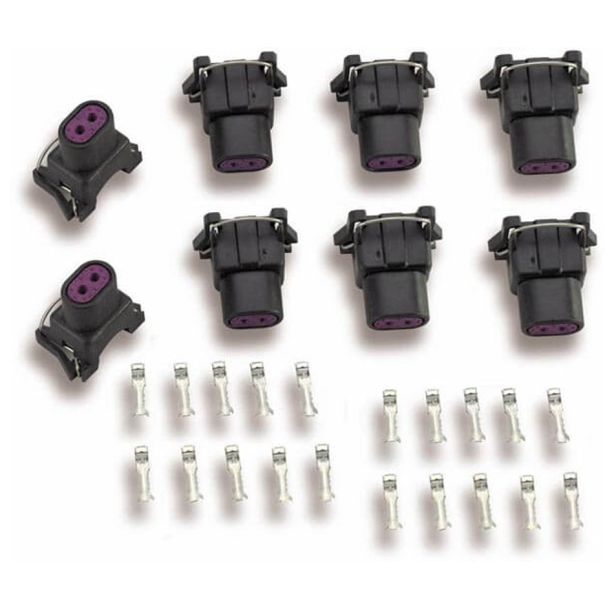 HOLLEY 534-112 Delphi Injector Terminal & Connector Kit 8pk