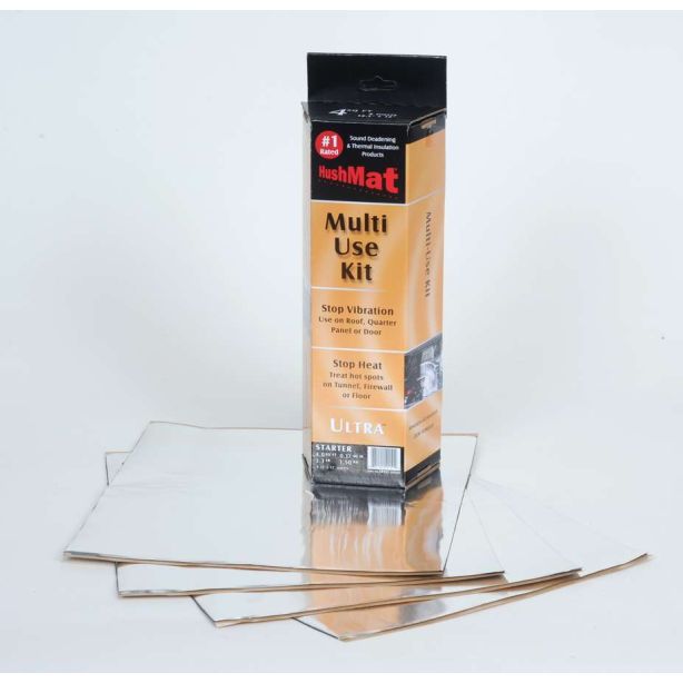 Ultra Starter Kit- 4pc 12in.x12in. Silver HUSHMAT 10151
