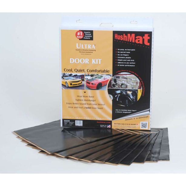 Ultra Door Kit- 10 pc 12in.x12in. Black HUSHMAT 10200