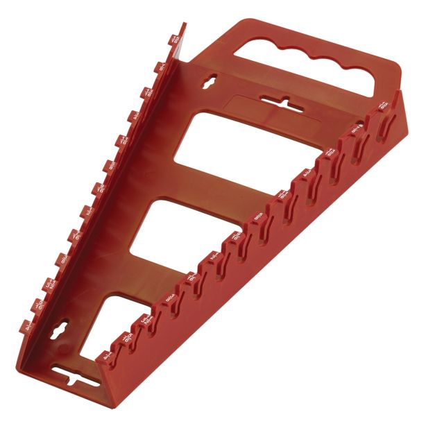 Quik-Pik SAE Wrench Rack, Red Hansen Global 5301
