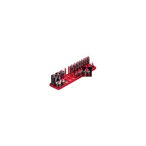 Hansen Global 1401 1/4" Peg Style Socket Rack SAE