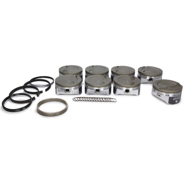 LS 6.0/6.2L Dish Forged Piston/Ring Set 4.010 ICON PISTONS IC533CAKTS.010