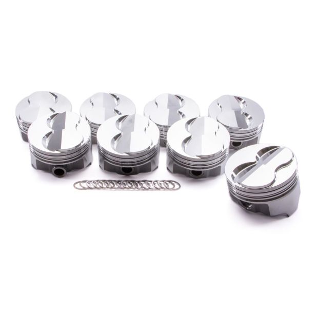 BBC Forged Domed Piston Set 4.280 Bore +18cc ICON PISTONS IC777.030