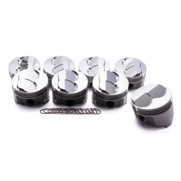 SBC Forged Domed Piston Set 4.030 Bore ICON PISTONS IC802.030