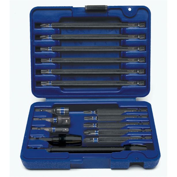 16-Piece Impact Automotive Bit Set Irwin Industrial IWAF1316