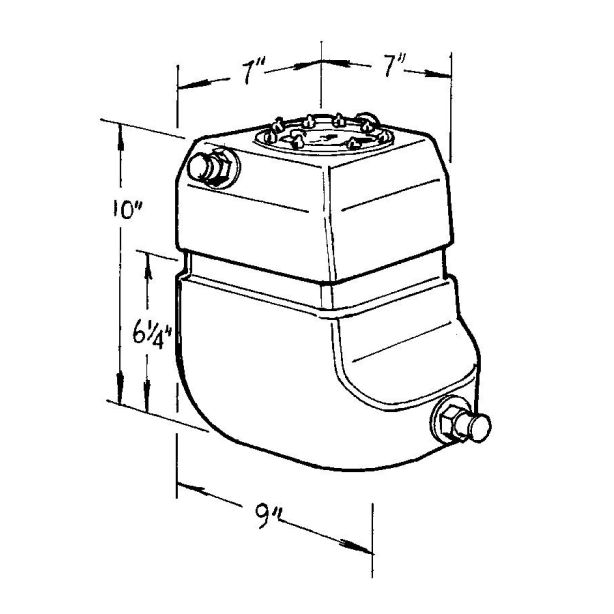 2-Gallon Pro Drag Fuel Cell JAZ 220-002-01