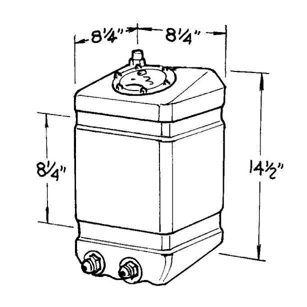3-Gallon Drag Race Cell  JAZ 250-003-01