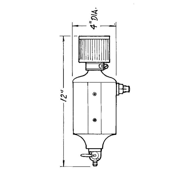 Black Breather Tank AN-6 JAZ 605-025-01