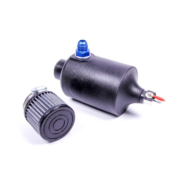 Black Breather Tank w/-10an Fitting JAZ 605-125-01