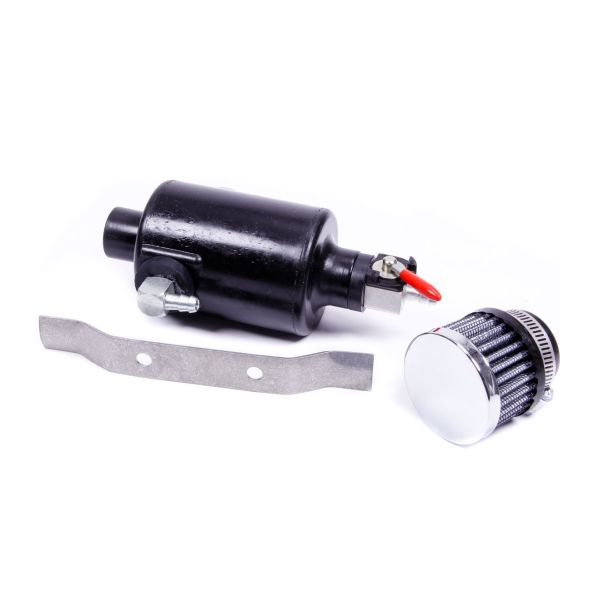 Black Mini Breather Tank w/1/4in Fittings JAZ 605-325-01