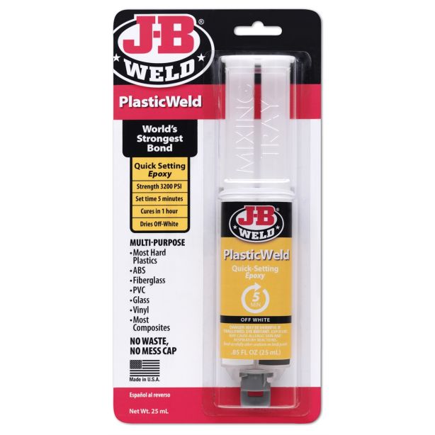 PlasticWeld Syringe 25ML J B Weld 50132