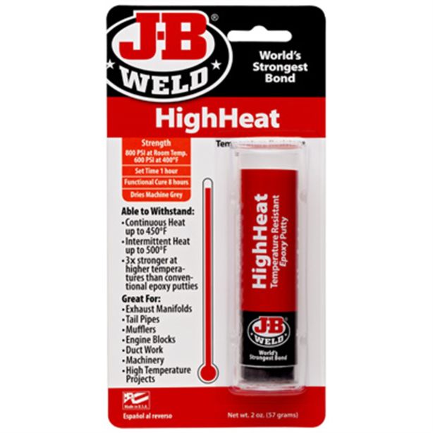 High Heat Epoxy Putty Stick J B Weld 8297