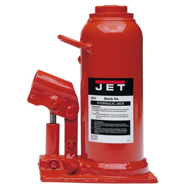 5-TON BOTTLE JACK, RED Jet Tools 453305