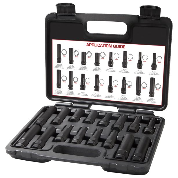 16pc Locking Lug Master Key Set J S Products (steelman) 78537