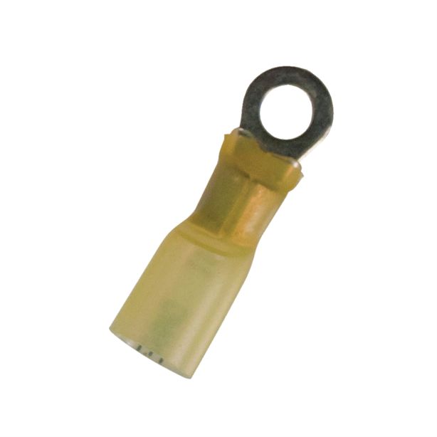 12-10 1/4 IN  YELLOW CS HEAT SHRINK RING 4 PCS The Best Connection 2315J