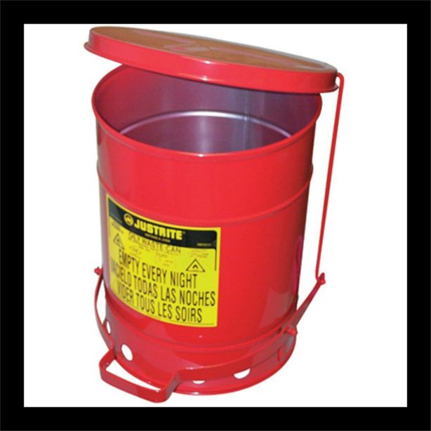 6 GAL OILY WASTE CAN W/LEVER Justrite Mfg. Co. 9100