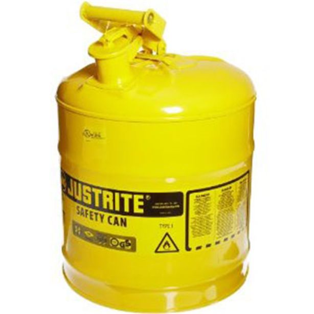 5Gal/19L Safety Can Yellow Justrite Mfg. Co. 7150200