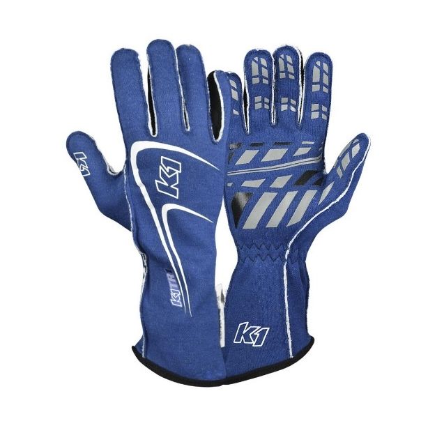 Glove Track1 Blue Large SFI 5 K1 RACEGEAR 23-TR1-B-L