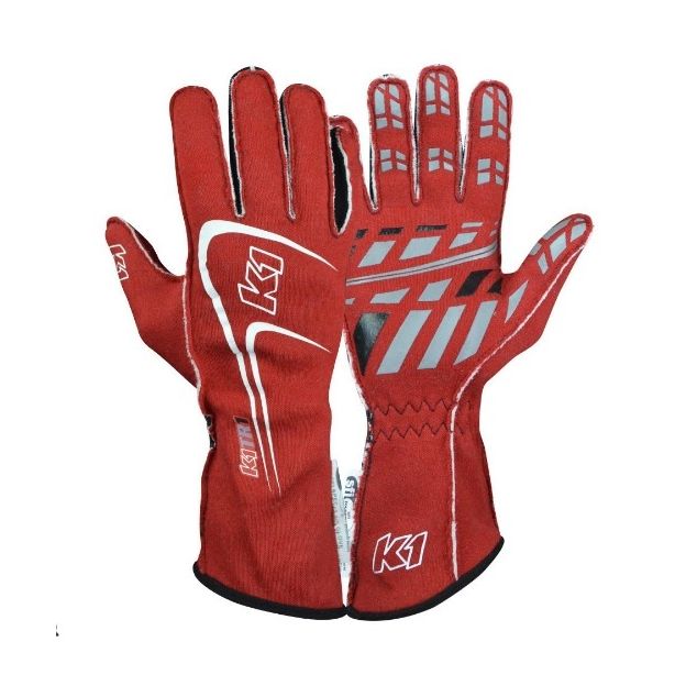 Glove Track1 Red Large SFI 5 K1 RACEGEAR 23-TR1-R-L