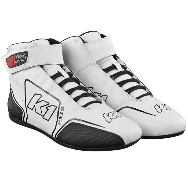 Shoe GTX-1 White / Black Size 12 K1 RACEGEAR 24-GTX-W-12