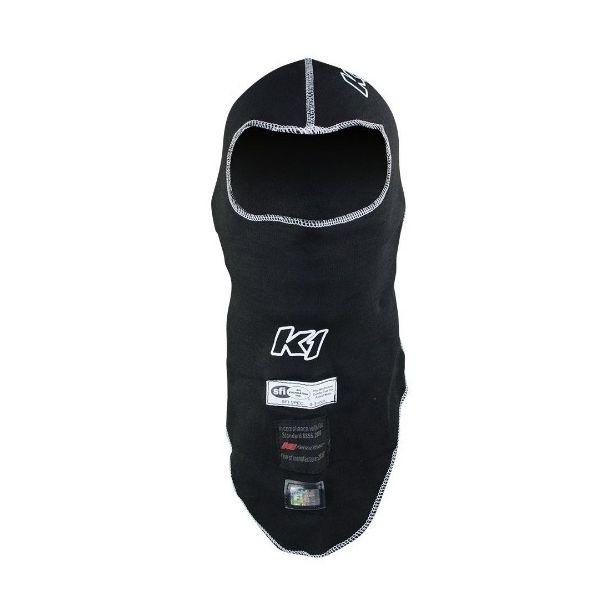 Balaclava Head Sock Flex Black K1 RACEGEAR 26-FHS-N