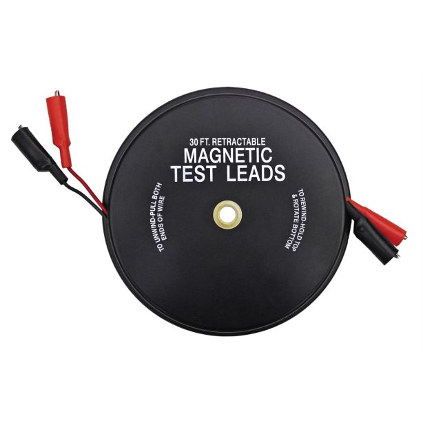 2 X 30FT MAGNETIC RETRACTABLE TEST LEADS Lang Tools 1138