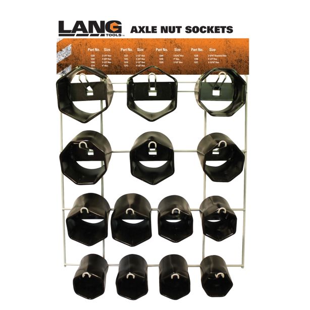 Axle Nut Display 14 Pc Lang Tools 1290