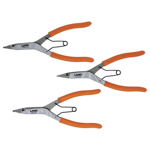 3pc. Lock Ring Pliers Set Lang Tools 1406