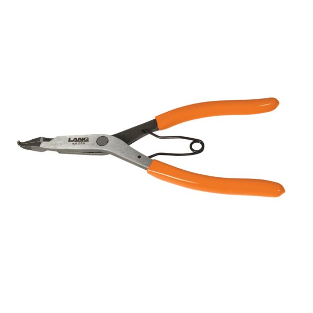 9IN Bent Tip Lock Ring Pliers Lang Tools 1408