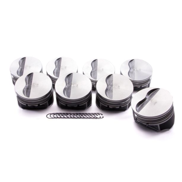 SBC Flat Top Piston Set 4.060 Bore -5cc KB PERFORMANCE PISTONS 9902HC.060