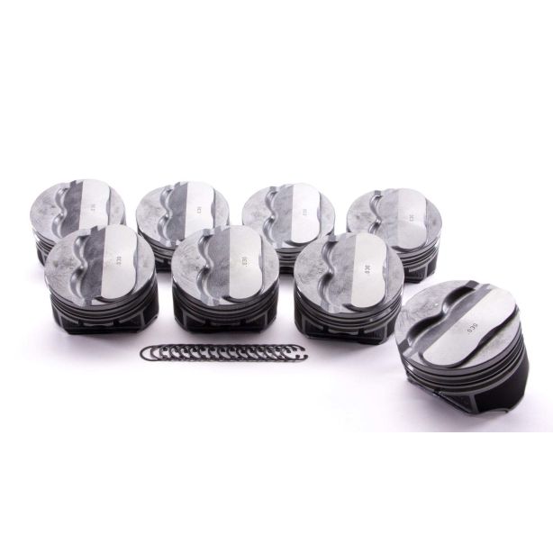 SBC Domed Piston Set 4.030 Bore +4cc KB PERFORMANCE PISTONS 9904HC.030